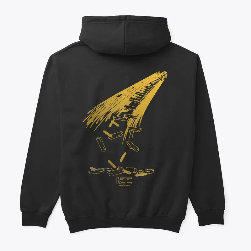 LTPGR00020E gold 3 Falling Keys Hoodie