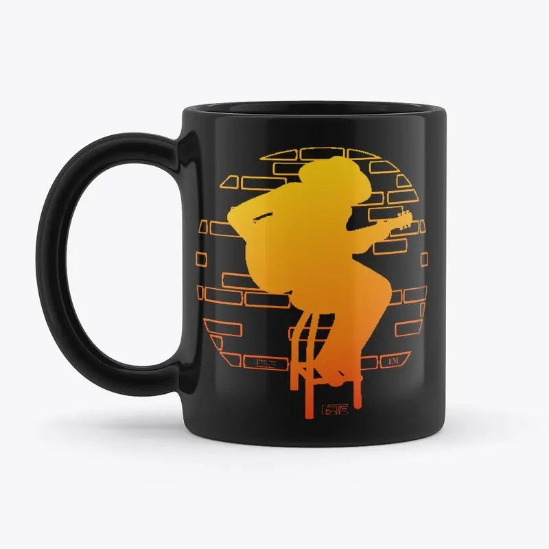 The Guitarist Live Mug Sunset on GoldRed